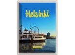 Vianmo Insegna Di Latta 40X30 Cm Helsinki Finnland Schiff Riesenrad