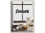 Vianmo Insegna Di Latta 40X30 Cm DäNemark Kaffee Und Kuchen Fenster