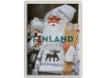 Vianmo Insegna Di Latta 40X30 Cm Finnland Weihnachten Weihnachtsmann