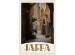Vianmo Insegna In Legno 18X12 Cm Jaffa Jerusalem Israel Stadt Weg