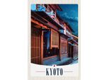 Vianmo Insegna In Legno 18X12 Cm Kyoto Japan Asien Stadt