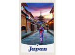 Vianmo Insegna In Legno 18X12 Cm Japan Asien Japanerin Tradition