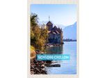 Vianmo Insegna In Legno 18X12 Cm Genfersee Schweiz Schloss Chillon