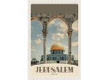 Vianmo Insegna In Legno 18X12 Cm Jerusalem Israel Tempelurlaub