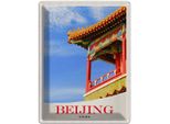 Vianmo Insegna Di Latta 40X30 Cm Beijing China Haus Bunt Traditionell