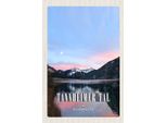 Vianmo Insegna In Legno 18X12 Cm Tannheimer Tal See Sonnenaufgang