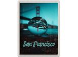 Vianmo Insegna Di Latta 40X30 Cm San Francisco BrüCke Meer Kurgel Trip