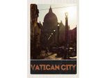 Vianmo Insegna In Legno 18X12 Cm Vatikan City Kirche