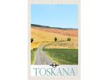 Vianmo Insegna In Legno 18X12 Cm Toskana Italien Weide Wiese Natur
