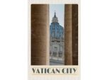 Vianmo Insegna In Legno 18X12 Cm Vatikan City GebäUde