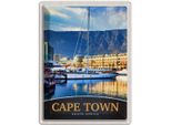Vianmo Insegna Di Latta 40X30 Cm Kapstadt SüDafrika Yacht Gebirge Meer