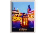 Vianmo Insegna Di Latta 40X30 Cm Riga Lettland Weihnachten Laterne