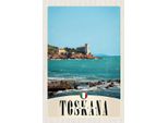 Vianmo Insegna In Legno 18X12 Cm Toskana Italien HäUser Meer