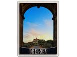 Vianmo Insegna Di Latta 40X30 Cm Dresden Schloss Vorgarten Mittelalter