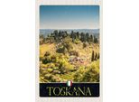 Vianmo Insegna In Legno 18X12 Cm Toskana Italien Natur Weinfelder