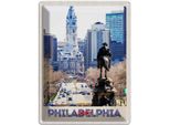 Vianmo Insegna Di Latta 40X30 Cm Philadelphia Usa Amerika Stadt Kirche