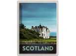 Vianmo Insegna Di Latta 40X30 Cm Schottland Europa Natur Wiese Haus