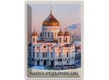 Vianmo Insegna Di Latta 40X30 Cm Saint Petersburg Kirche Goldener Dach