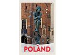 Vianmo Insegna In Legno 18X12 Cm Polen Europa Skulptur Altstadt