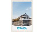 Vianmo Insegna In Legno 18X12 Cm Osaka Japan Asien Haus Stadt