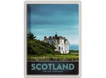 Vianmo Insegna Di Latta 40X30 Cm Schottland Europa Natur Wiese Haus