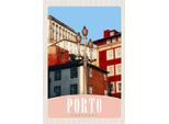 Vianmo Insegna In Legno 18X12 Cm Porto Portugal Europa Stadt Haus