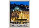 Vianmo Insegna Di Latta 40X30 Cm Stuttgart Deutschland Schloss Abend