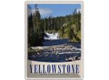 Vianmo Insegna Di Latta 40X30 Cm Yellowstone Wasserfall Gebirge Natur