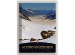 Vianmo Insegna Di Latta 40X30 Cm Aletschgletsch Schweiz Schnee Natur