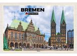 Vianmo Insegna In Legno 12X18 Cm Bremen Rathaus