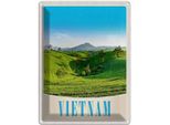 Vianmo Insegna Di Latta 40X30 Cm Vietnam Natur Wiese Ackkerbau BäUme