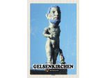 Vianmo Insegna In Legno 18X12 Cm Gelsenkirchen Herkules Skulptur