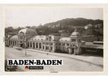 Vianmo Insegna In Legno 12X18 Cm Baden-Baden Alter Bahnhof