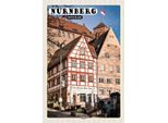 Vianmo Insegna In Legno 18X12 Cm NüRnberg Altstadt