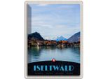 Vianmo Insegna Di Latta 40X30 Cm Iseltwald See Schnee Gebirge