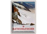 Vianmo Insegna Di Latta 40X30 Cm Aletschgletsch Schweiz Schnee Winter
