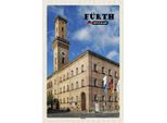 Vianmo Insegna In Legno 18X12 Cm FüRth Rathaus Altstadt Flaggen