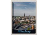 Vianmo Insegna Di Latta 40X30 Cm Hamburg Deutschland Hafen Stadt Boote