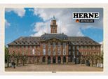 Vianmo Insegna In Legno 12X18 Cm Herne Rathaus