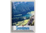 Vianmo Insegna Di Latta 40X30 Cm Seealpsee Schweiz Natur WäLder See