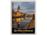 Vianmo Insegna Di Latta 40X30 Cm GöTheburg Schweden Abend Architektur