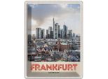 Vianmo Insegna Di Latta 40X30 Cm Frankfurt Stadt HochhäUser Altstadt