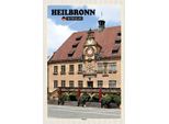 Vianmo Insegna In Legno 18X12 Cm Heilbronn Rathaus Altstadt