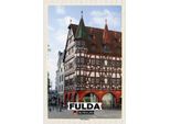 Vianmo Insegna In Legno 18X12 Cm Fulda Altes Rathaus