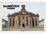 Vianmo Insegna In Legno 12X18 Cm SaarbrüCken Ludwigskirche