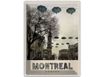 Vianmo Insegna Di Latta 40X30 Cm Montreal Kanada Europa Regenschirm