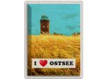 Vianmo Insegna Di Latta 40X30 Cm Ostsee Turm Natur Weidehimmel