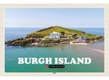 Vianmo Insegna In Legno 12X18 Cm Burgh Island United Kingdom