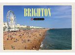 Vianmo Insegna In Legno 12X18 Cm United Kingdom Brighton Beach