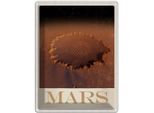 Vianmo Insegna Di Latta 40X30 Cm Mars Weltraum Abdruck Roter Planet